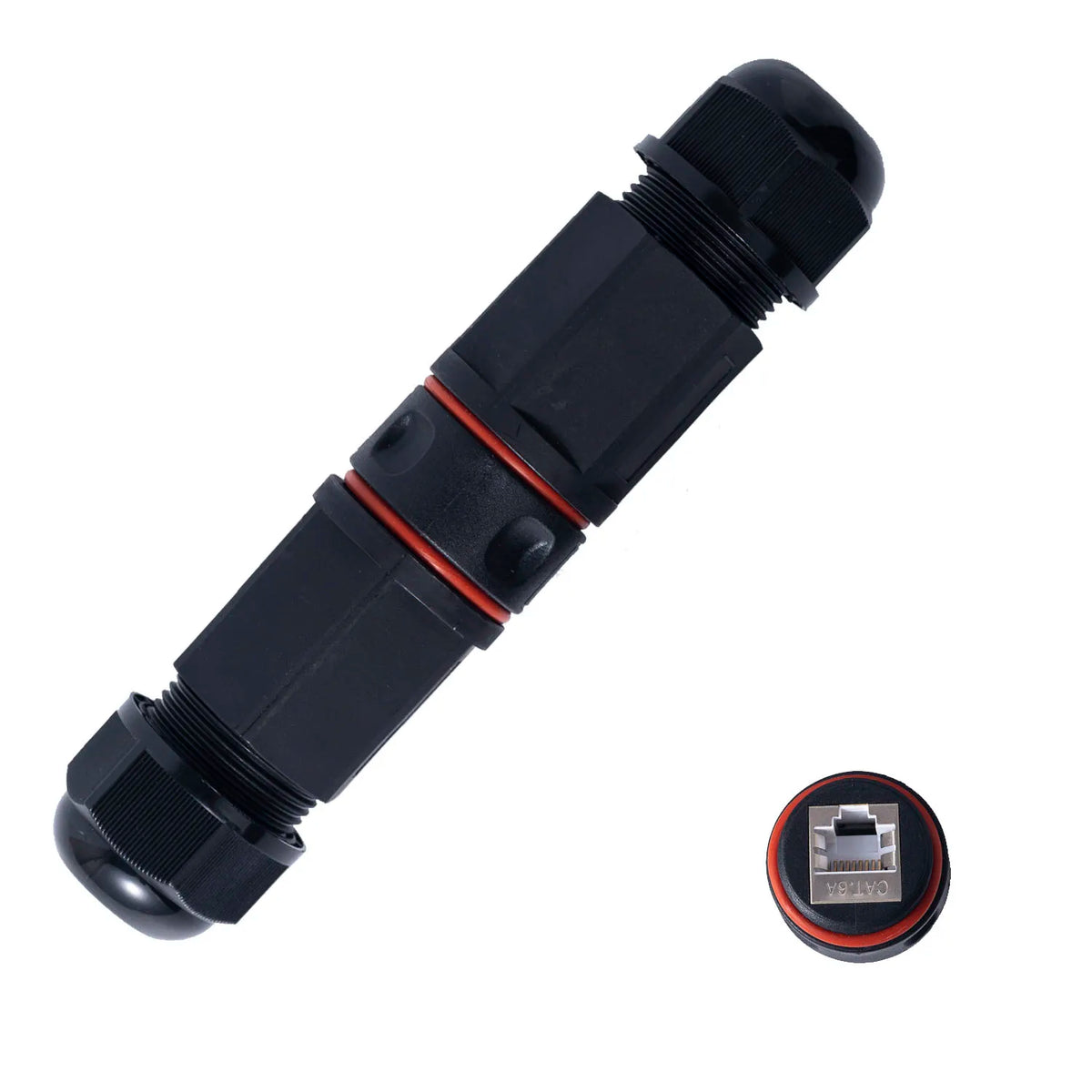 RJ45 Connector Female To Female Outdoor IP68 Waterproof Port Network LAN Splitter Transfer Head Adapter Coupler CAT5 CAT6