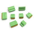 5PCS 2.54mm Terminal Block Green Spring Type Screw Free Push Button Plug Connector 2edgkd 120V 4A