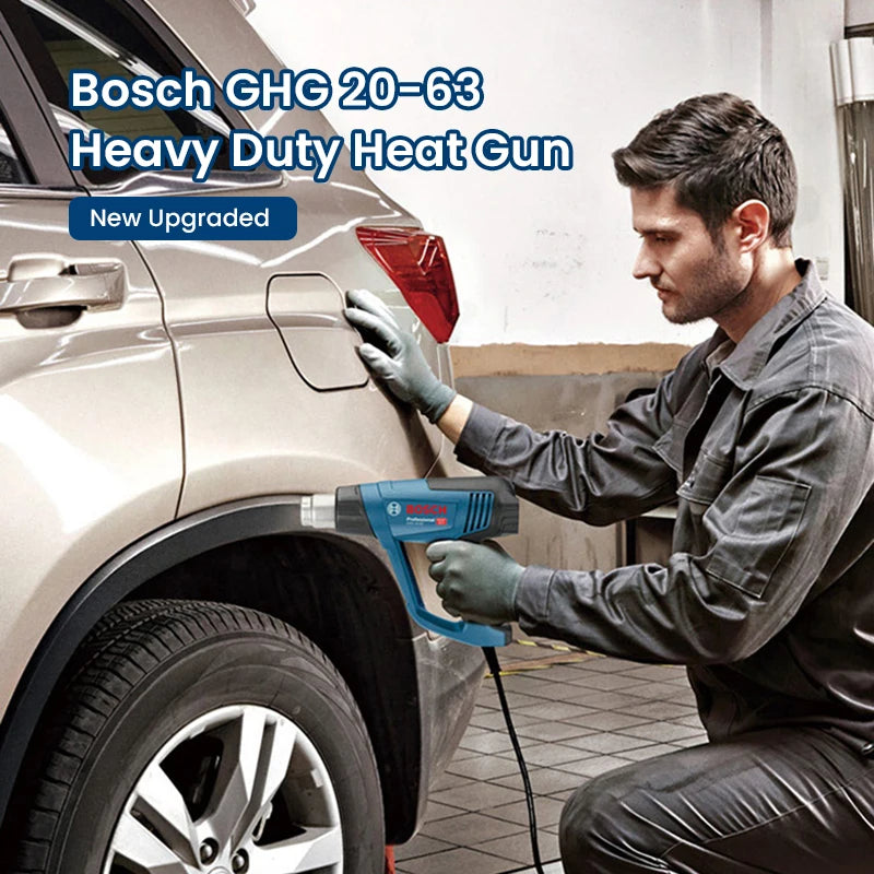 Bosch GHG20-63 Heat Gun Heavy Duty Plastic Welding Guns Digital Temperature Display Film Shrinking Sealing Thawing Paint Removal