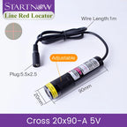 Light Red Cross Positioner 660nm 100mw Laser Diode Module Focusable Beam Cross Laser Locator For Woodworking Carving Machine