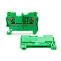 100Pcs DIN Rail Terminal Block PT2.5 2.5mm² Push-in Quick Wiring with Spring Cage Compact Industrial Electrical Connector