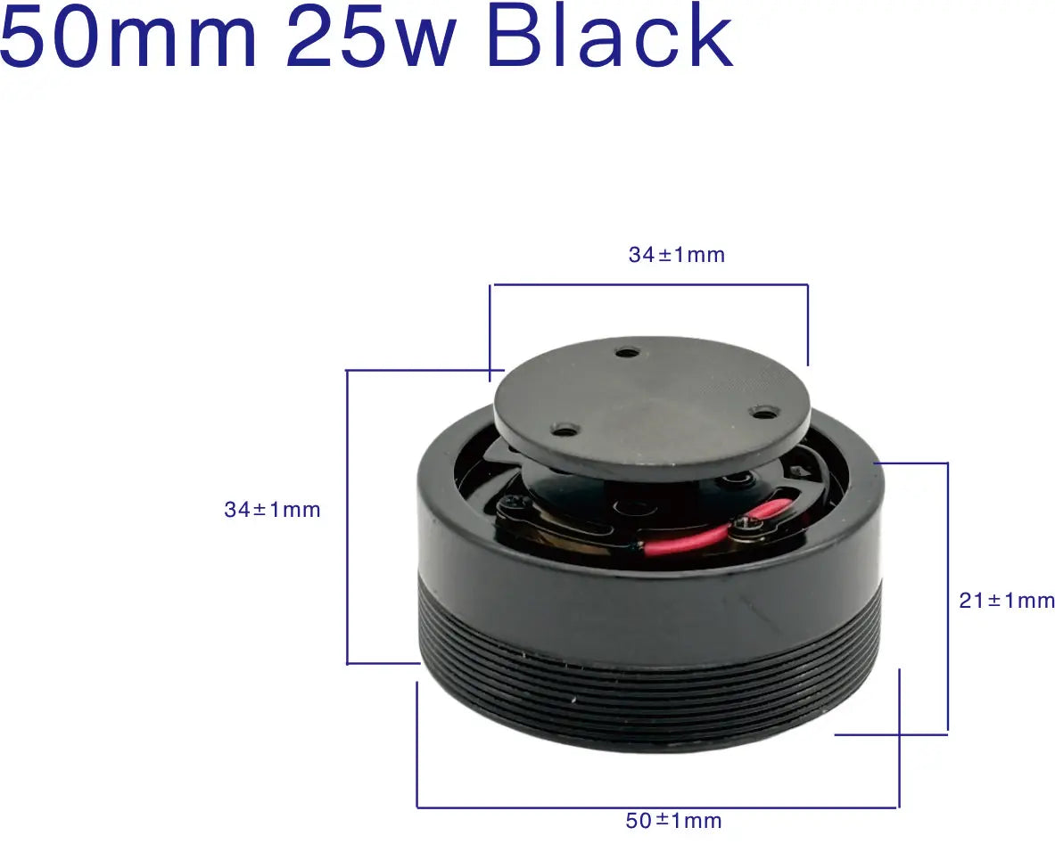 50MM 25W Vibration Speaker 4/8 Ohm  DIY Bass Resonance Aluminum Speaker System for Tabletop Audio High Power Sound Transducer