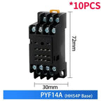 10PCS Miniature Control Relays Small Intermediate Relay AC 12V DC 24V AC220 HH52P HH53P HH54P HH62P HH63P HH64P MY2P MY2NJ