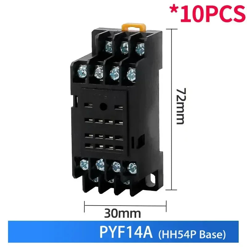 10PCS Miniature Control Relays Small Intermediate Relay AC 12V DC 24V AC220 HH52P HH53P HH54P HH62P HH63P HH64P MY2P MY2NJ