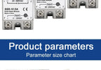 1pcs Solid State Relay Single Phase Non-contact SSR DC To DC AC To AC DC To AC 24-380VAC 10A 25A 40A 50A 60A 80A 100A