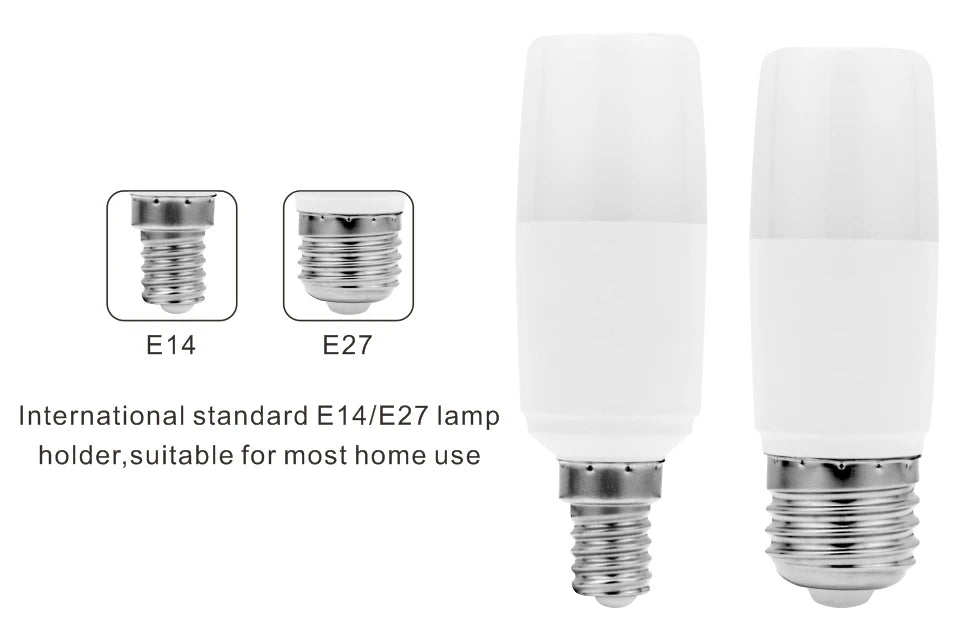 No Flicker 5W 10W 15W 20W LED Cylindrical Corn Bulb E27 E14 Light Bulb AC220V LED Lamp Home Decoration Chandelier Candle Light
