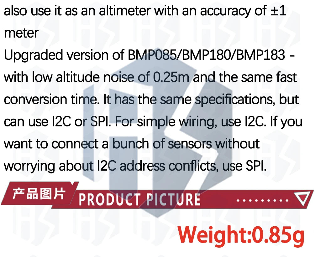 Black ZY BME280 3-in-1 Sensor Module, High Precision Temperature Humidity Barometer Altimeter Monitor Compatible with for Ardui