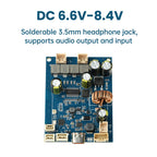 DC 6.6V-8.4V BT Amplifier Board With 2 x 25W Adjustable Tuning And Integrated Charging Type C Bluetooth Amplifier Module