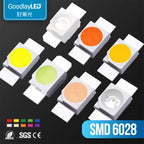 2000pcs SMD 3528/6028 RGB LED Common Anode SMT Chip Tricolor Red Green Blue GoldYellow Pink orange 1210 Shine down Light Emittin