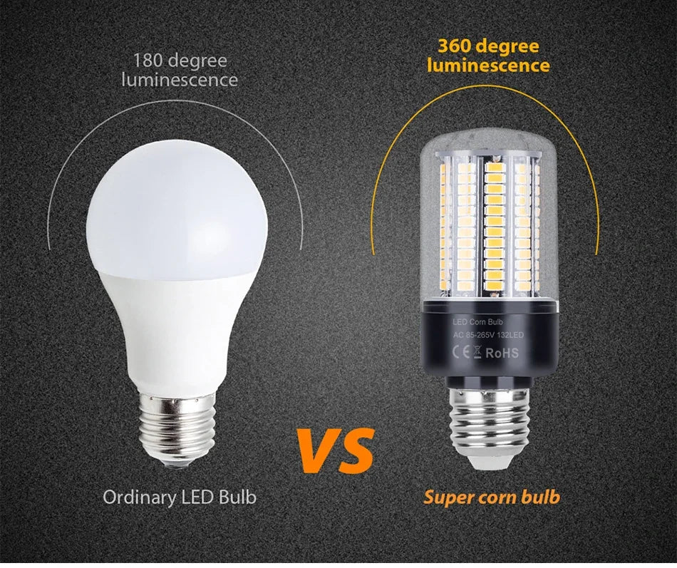 30W LED E27/E26 Corn Light Bulb E14 Chandelier Lamp B22 Ceiling Bulbs AC 85-265V No Flicker For Home Living Room Cold/Warm White