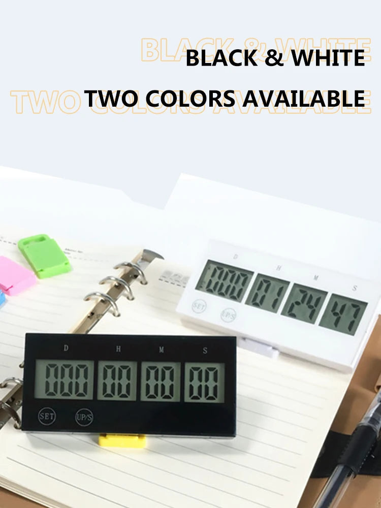 999 Days Digital Countdown Touch Screen Keys Electronic Count Down Timer Multifunctional Durable Reusable for Wedding Retirement