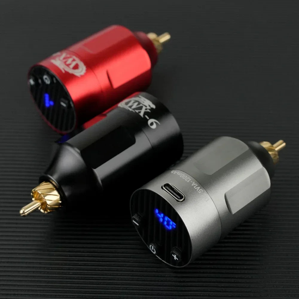 Mini Wireless Tattoo Power Supply LED Screen DC/RCA Tattoo Battery Pack Rechargeable Power Supply