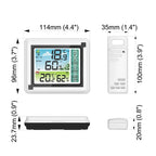 Digital Weather Station Clock Indoor Outdoor Weather Forecast Barometer Thermometer Hygrometer with 1Pc Wireless Outdoor Sensor