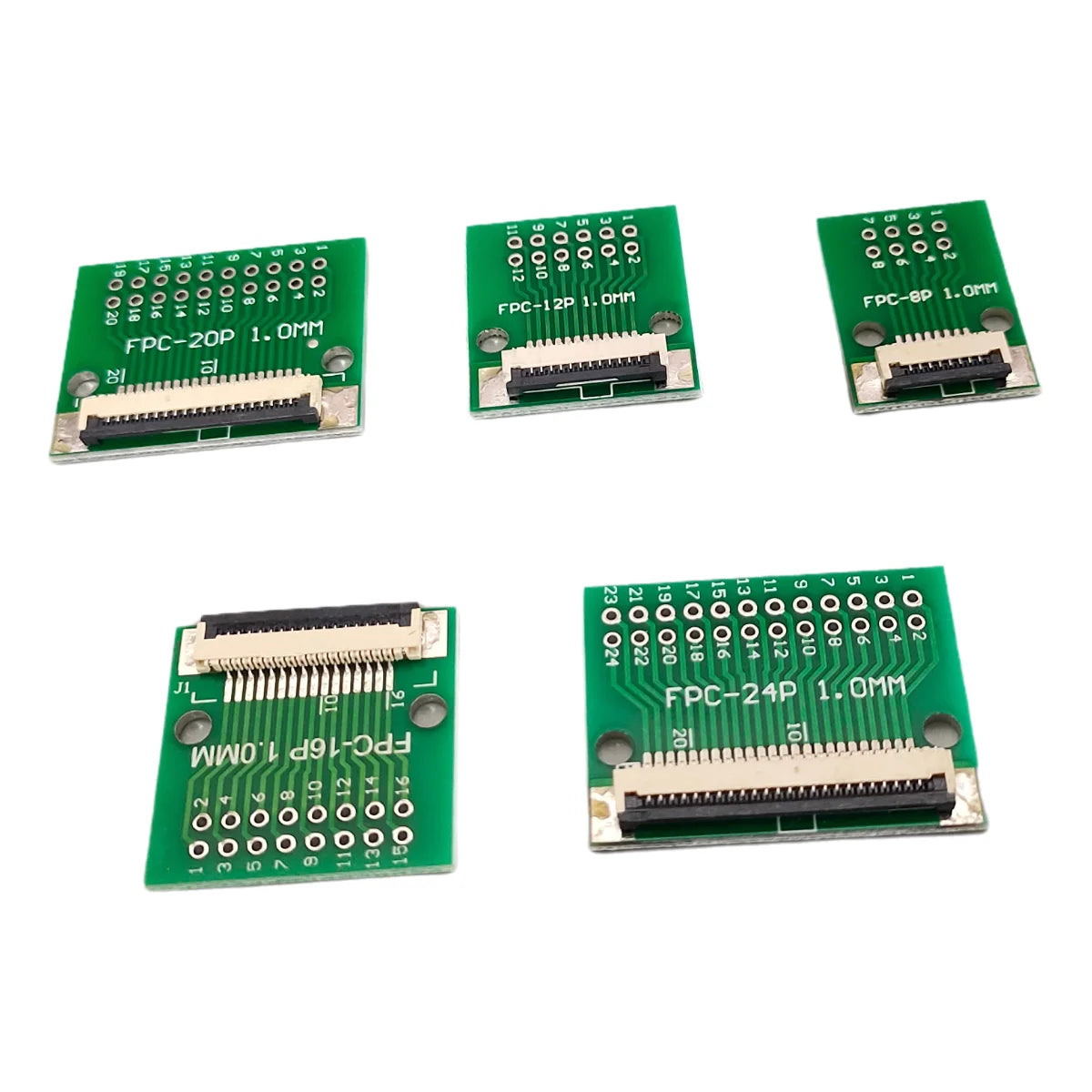 1Pc FPC FFC 1.0mm to 2.54mm DIP Adapter SMT to Through Hole PCB Connector 4/6/8/10/12/14/16/20/24/30Pin Flat Cable Converter