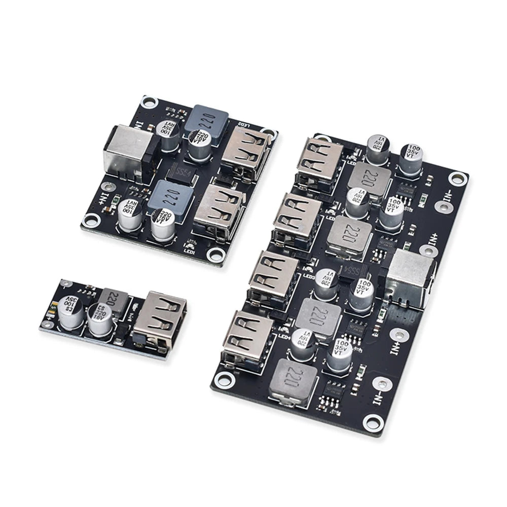 USB QC3.0 QC2.0 DC-DC Buck Converter Charging Step Down Module 6-32V 9V 12V 24V to Fast Quick Charger Circuit Board 3V 5V 12V
