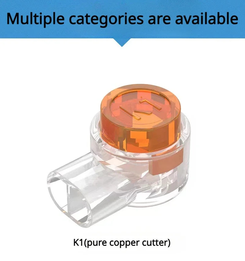 50Pcs K1 K2 K3 Connector UY1 UY2 UR Wire Connector, Waterproof RJ45 RJ11 Telephone UY Splice Connector Network Cable Terminals