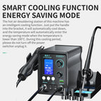 LUXIANZI 8589D+ 2 IN 1 Hot Air Gun Soldering Station With LED Digital Display For BGA PCB IC Repair Tool SMD Rework Station