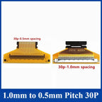 1Pcs/lot LVDS Screen Line EDP Adapter Board FIX 30P to FPC 30P/51P 1.0mm/0.5MM Flexible Cable Interface Adapter