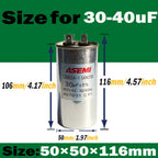100uF CBB65 450V AC 40uF 45uF 50uF 60uF 65uF 70uF 80uF 90uF Motor Capacitor Air Conditioner Compressor Start Capacitor