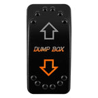 12V/24V Waterproof DPDT Momentary Rocker Switch ON-OFF-ON Arrows Winch In/Out Up/Down Toggle for Jeep, Dump Trailer, Truck, Boat