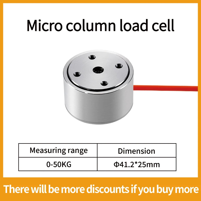 Micro Load Cell Tension Push Sensor Weight Compression Force Sensor Load Cell Weight Touch Sense System Adapts 5kg 10kg 20kg
