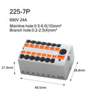 Fixed Modular Wire Connectors Compact Splicing Lighting Push-in Multi Link Terminal Block 1 in Multiple Out 225 Series 1