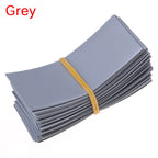100pcs Li-ion 18650 Battery Wrap PVC Heat Shrink Tubing Precut For Battery Film Tape Battery Cover Shrinking Tube