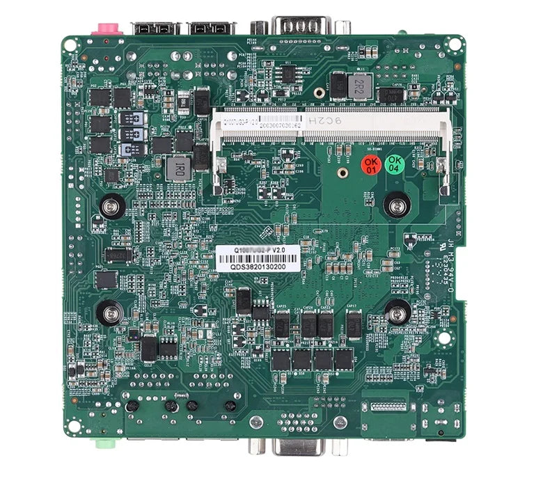 Qotom Nano ITX Motherboard MB2U213-0300 Series CPU Celeron 1007U/ Core i3-3217U/ i5-3427U onboard, dual LAN Mini Mainboard X86