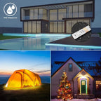 5V 5050 RGB LED Strip Light Battery Power 3 17 24 KEY Remote Control Kit Waterproof Ribbon Tape Stable Led Strips Home Decor