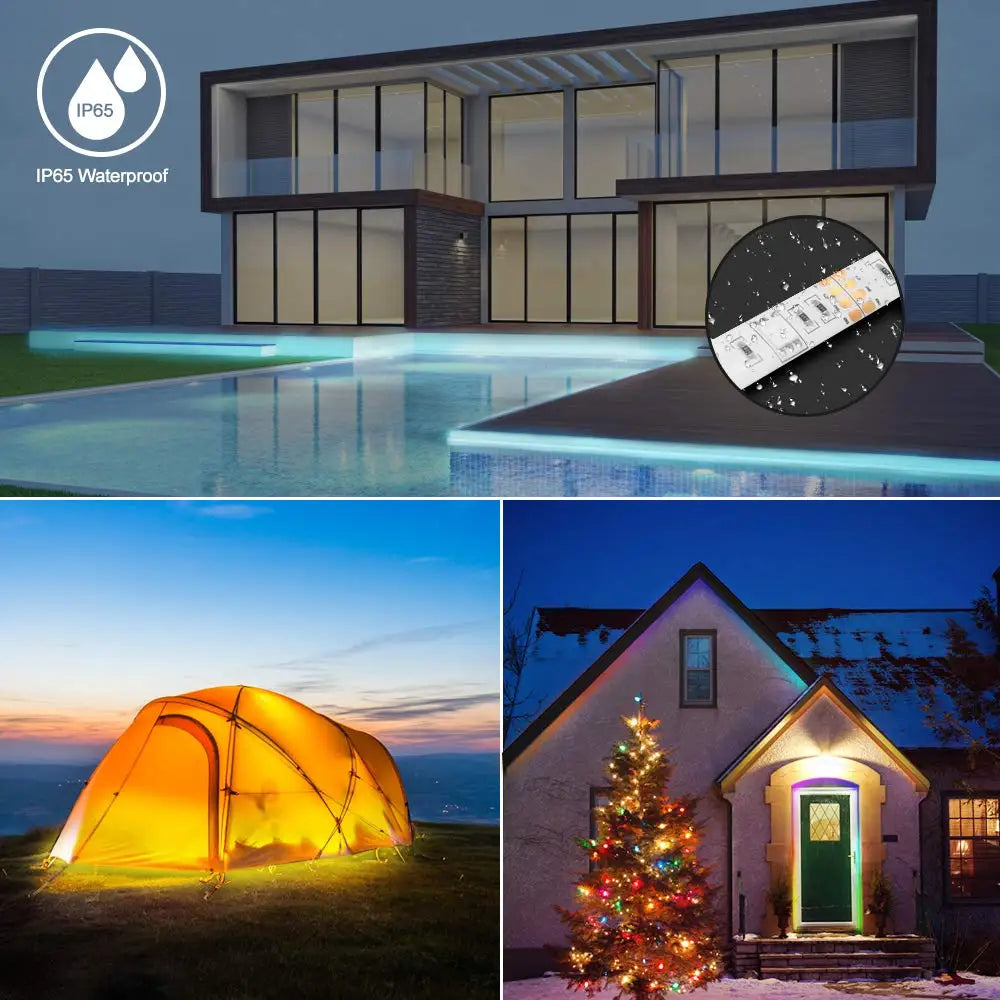5V 5050 RGB LED Strip Light Battery Power 3 17 24 KEY Remote Control Kit Waterproof Ribbon Tape Stable Led Strips Home Decor