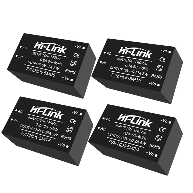 Hi-Link HLK-5M03 5M05 5M09 5M12 5M24 AC/ DC Isolation Switching Power Supply Module Hi-Link 110V 220V to 3.3V 5V 9V 12V 24V