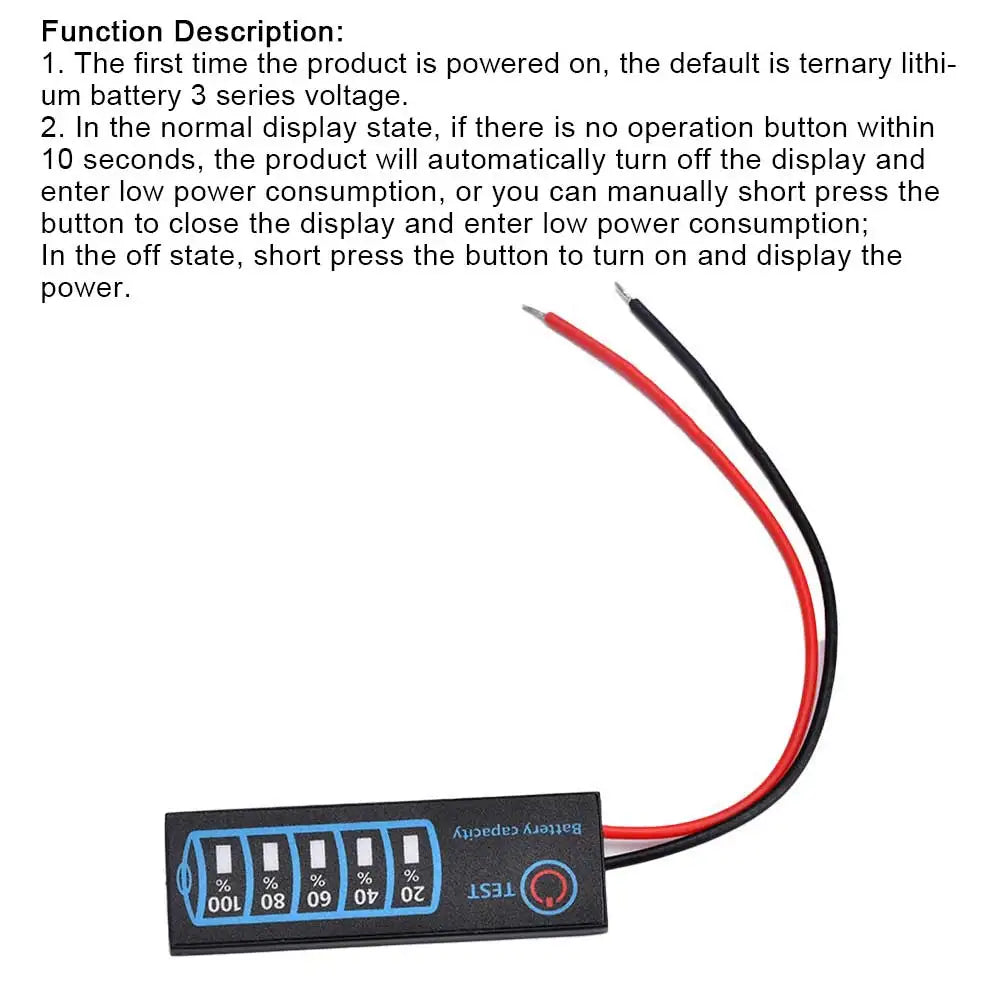 1-7S 2-8S 3-14S Battery Level Indicator 18650 Lithium Universal Battery Capacity Charge Tester LED Indicator Light Display Board