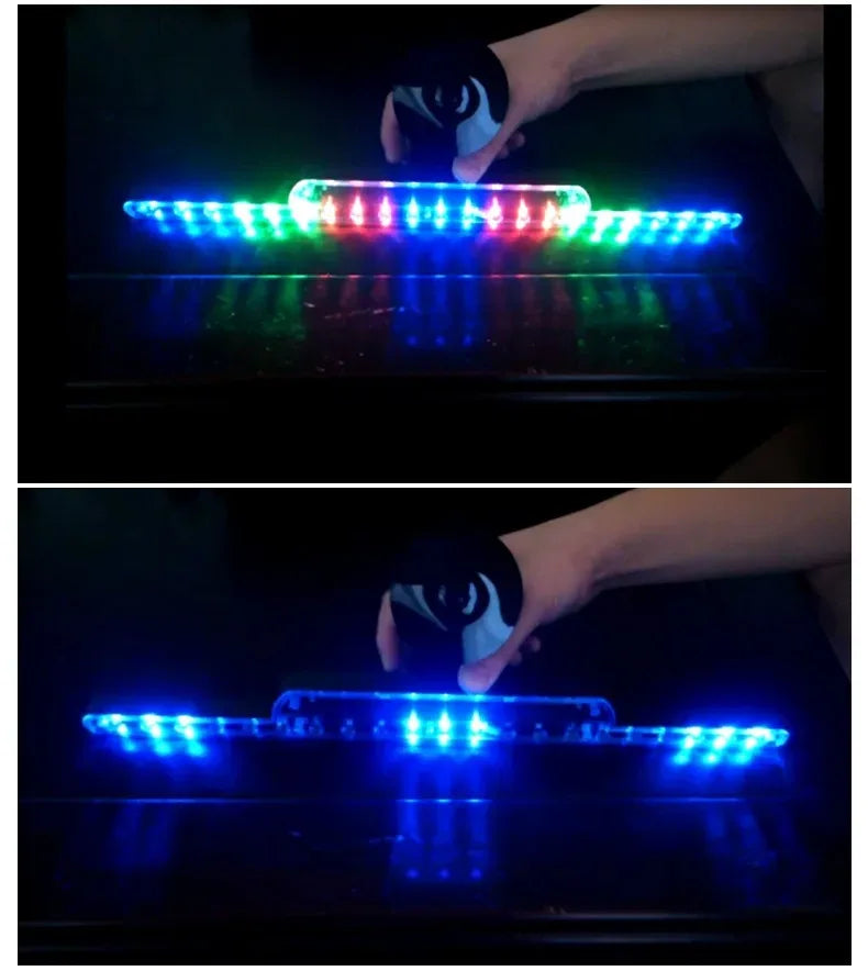 Car Emergency Light Solar RGB Car Strobe Warning Lights Multifunction Decoration Anti-Collision Night Driving Safety Lamp