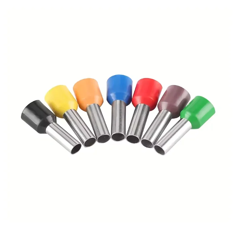 100PCS Electrical Tube Terminals Suit VE Tubular Block Cord End Connectors Cable Wire Connector