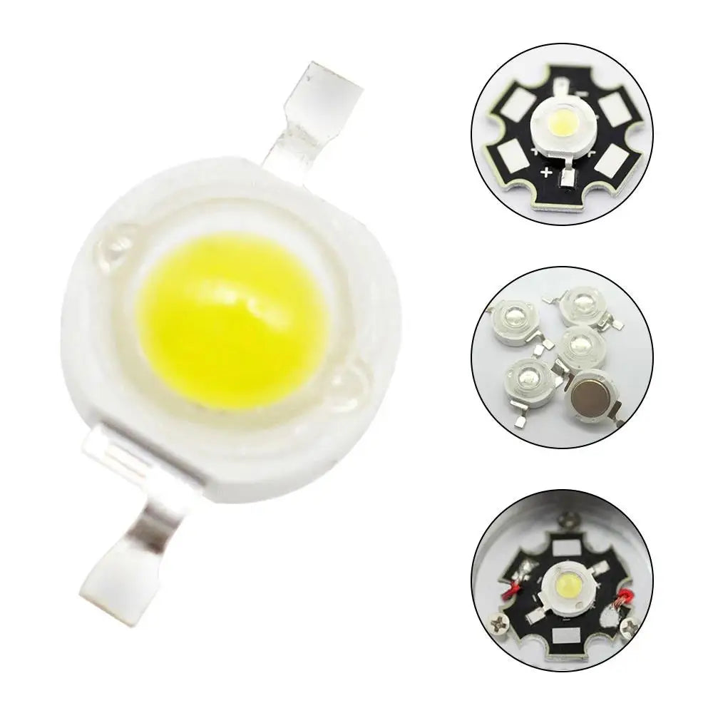 10pcs 3W High Power LED Chip Lamp Bulb 110-120LM Bead Line Emitter Diode White Red Green Blue Yellow DIY Led Light Decoration