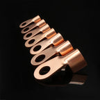 Wire Terminal OT Type 3A 5A 10A 20A 30A 40A 50A 60A 80A Red Copper Bare Nose Lugs Crimp Open Mouth Cable Crimp Terminals
