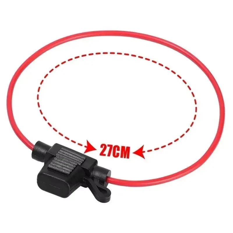 In Line Automotive Fuse Socket Mini Blade Fuse Holder Splash-Proof 12V 30A with Fuse Blade Disconnect Switch Socket 5-20pcs