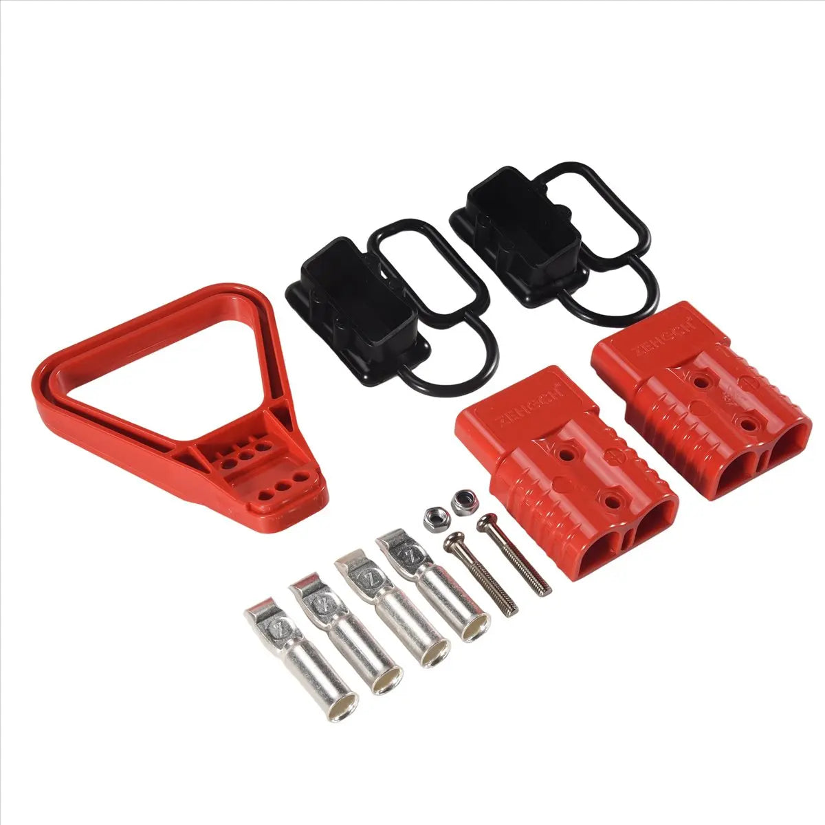 #17V Energy storage connector,2Pcs 175A 1/0 AWG Battery Power Connector for Anderson Connector for Car (Red)