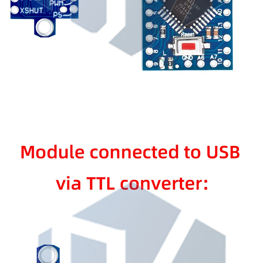 GY-53 VL53L0X laser ToF time-of-flight sensor module  3v-5v serial PWM output for arduino