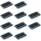 10PCS Mini RS232 MAX3232 to TTL Level Converter Serial Module Board Adapter 3~5V MAX3232 Breakout Board Computer Serial Adapters