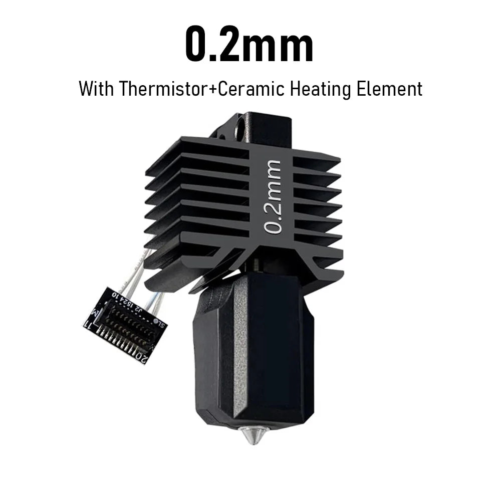 Upgraded P1S P1P Hotend Hot End Full Assembly Print Head Ceramic Heater Cartridge Rod Thermistor Kit Replacement for Bambu Lab