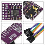 Interface I2S PCM5102A DAC Decoder GY-PCM5102 I2S Player Module For Raspberry Pi pHAT Format Board Digital PCM5102 Audio Board