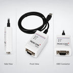 PCAN-USb Compatible with Original Peak Model Ipeh-002022/002021 PCAN Peak USB to CAN Bus Analyzer Tool CAN Bus Adapter PCAN-View