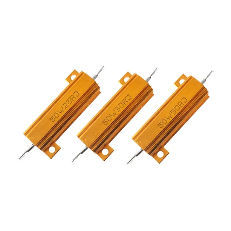 RX24 50W Aluminum Power Metal Shell Case Wirewound Resistor 0.01R ~ 100K 1 6 8 10 20 200 500 1K 10K ohm resistance
