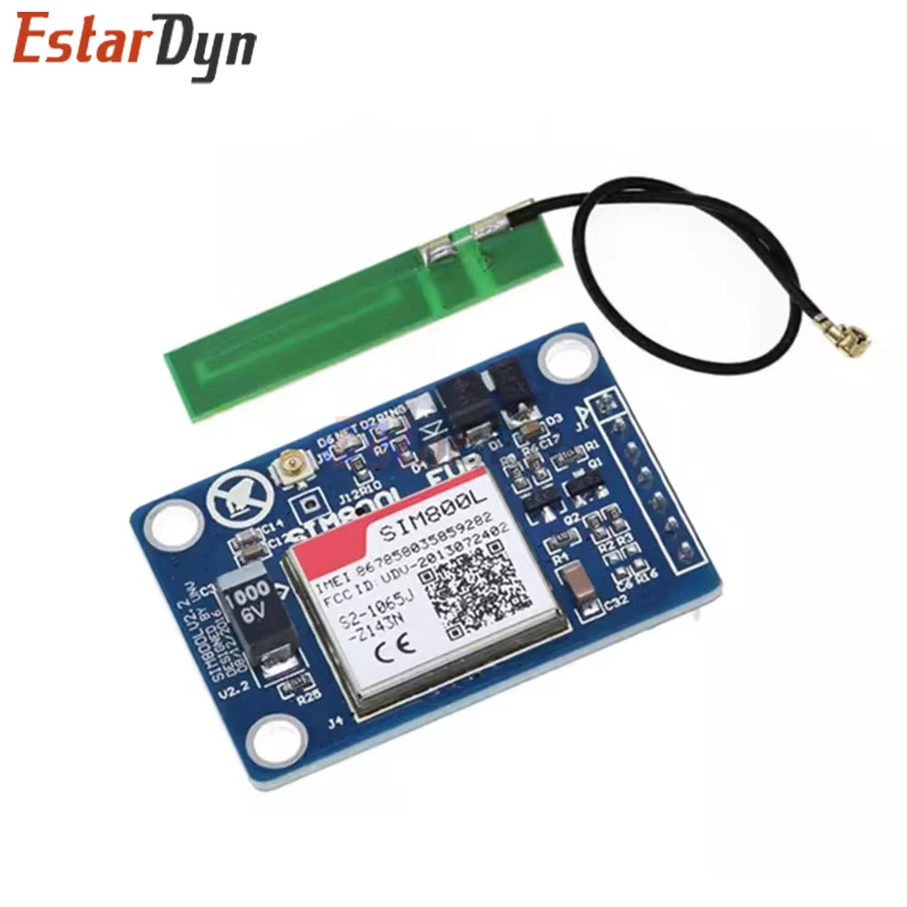 Estardyn SIM800L 4-Band Global GSM GPRS Module, Quad-Band SMS/Data for IoT, Low Power 3.4-4.4V