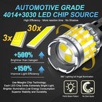 2x 2000LM Canbus T15 T16 LED Reverse Lights 912 W16W W15W Car Back Up Rear Lamp White Red Yellow Amber Super Bright High Power