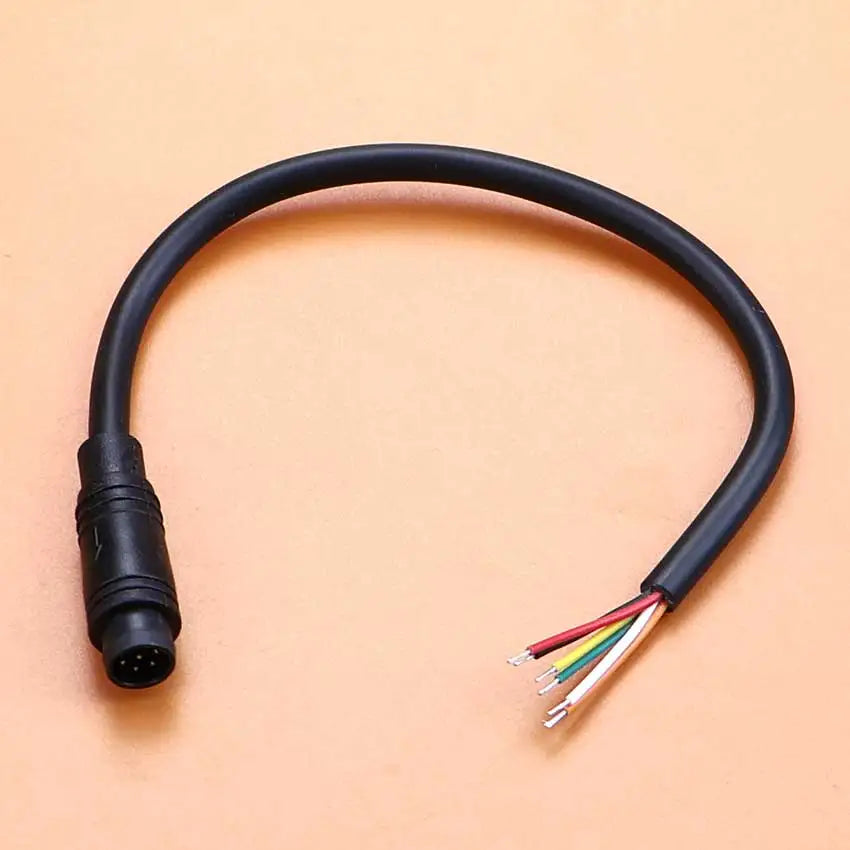 M6 M8 Waterproof Wire 2/3/4/5 Pin Core 6mm 8mm Male Female Connector Julet Sensor Electric Bicycle Butt Joint Plug DIY Cable