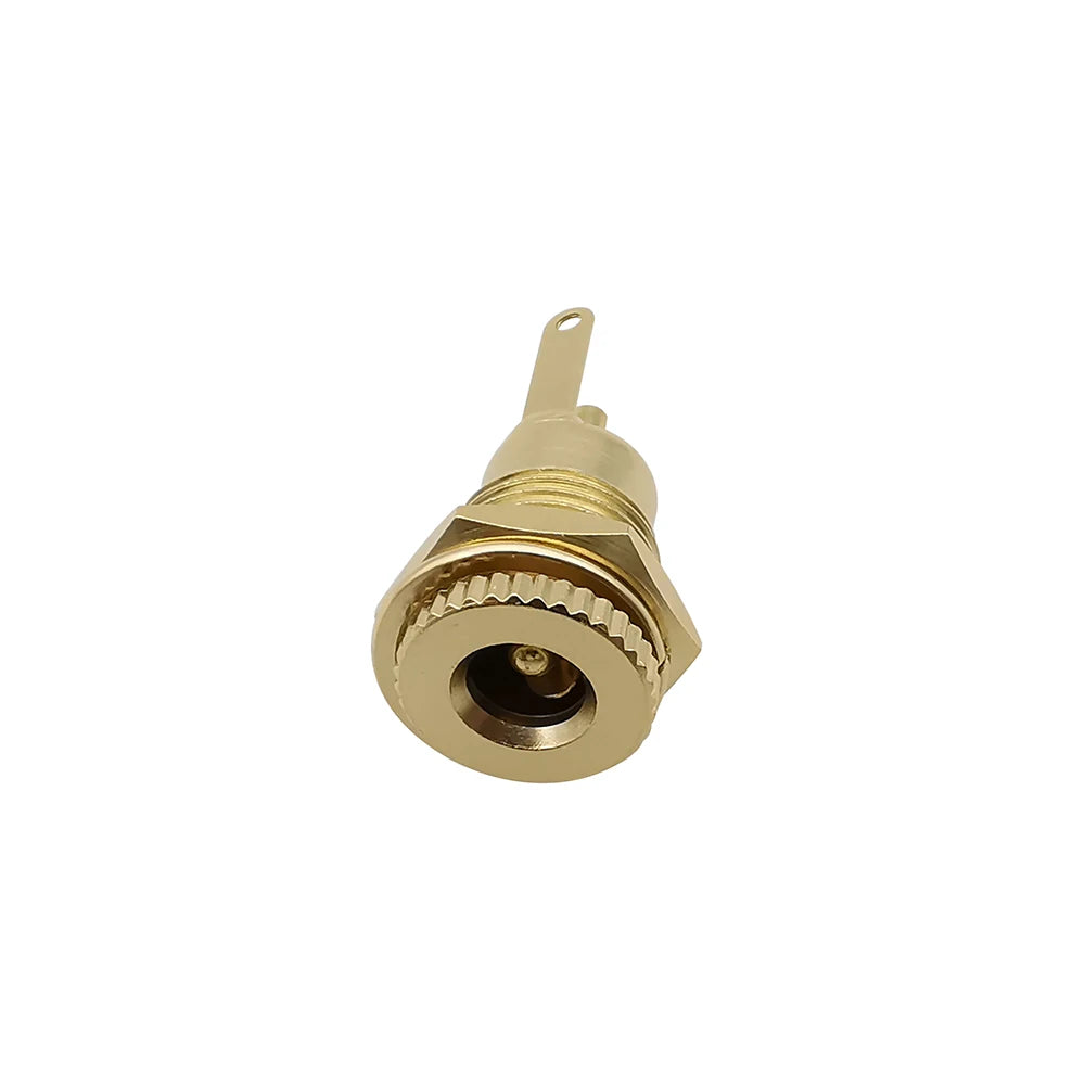 2Pcs Gold-plated 20A DC099 5.5 mm x 2.1mm DC Power Jack Socket 5.5*2.1 Female Panel Mount Connector 5.5*2.5mm Metal DC-099