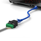 RJ45 Male Female To 8 Pins Screw Terminal Block Adapter RJ45 8P8C Breakout Board for Cat7 Cat6 Cat5 Ethernet Extender Connector