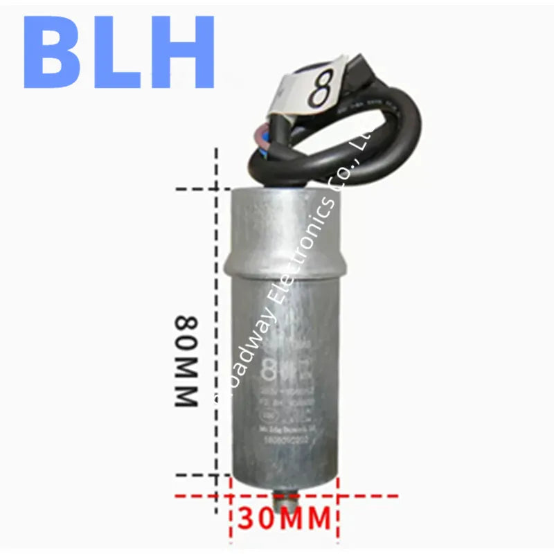 CBB65 refrigerator freezer compressor startup and operation capacitance 450V 450VAC 2UF 2.5UF 3UF 3.5UF 4UF 5UF 6UF 7UF 8UF 12UF